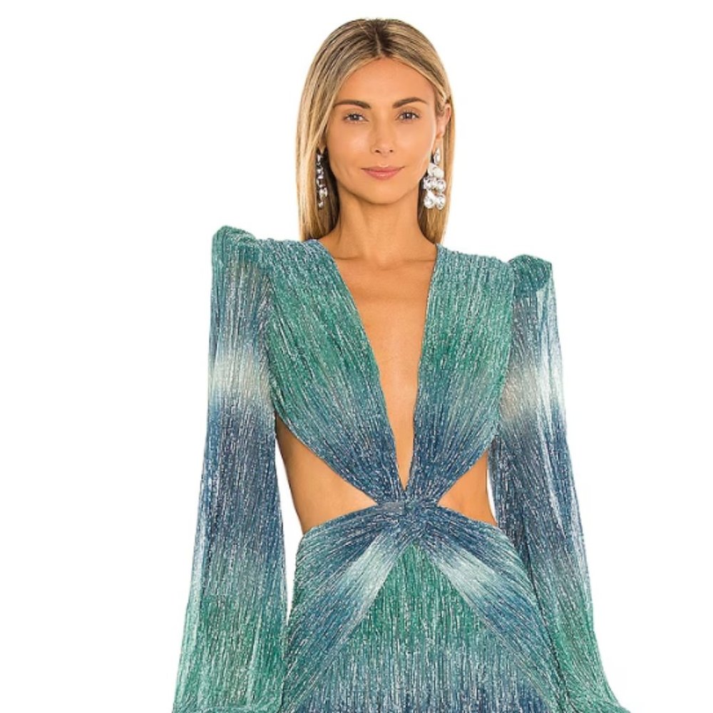 PatBO Ombre Cut-Out Long Dress